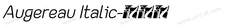 Augereau Italic字体转换